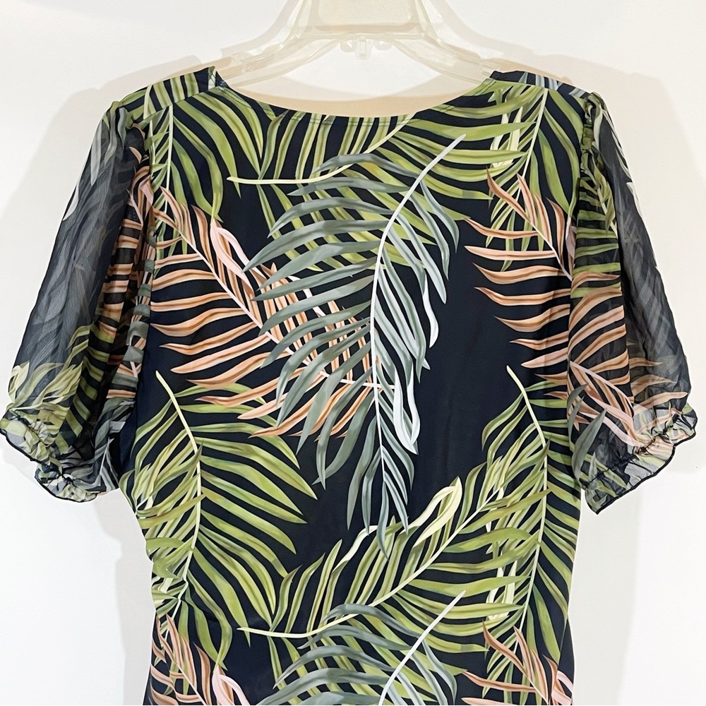 NWOT Shein Multicolored Tropical Safari One Piece Swim Suit - Picture 3 of 11